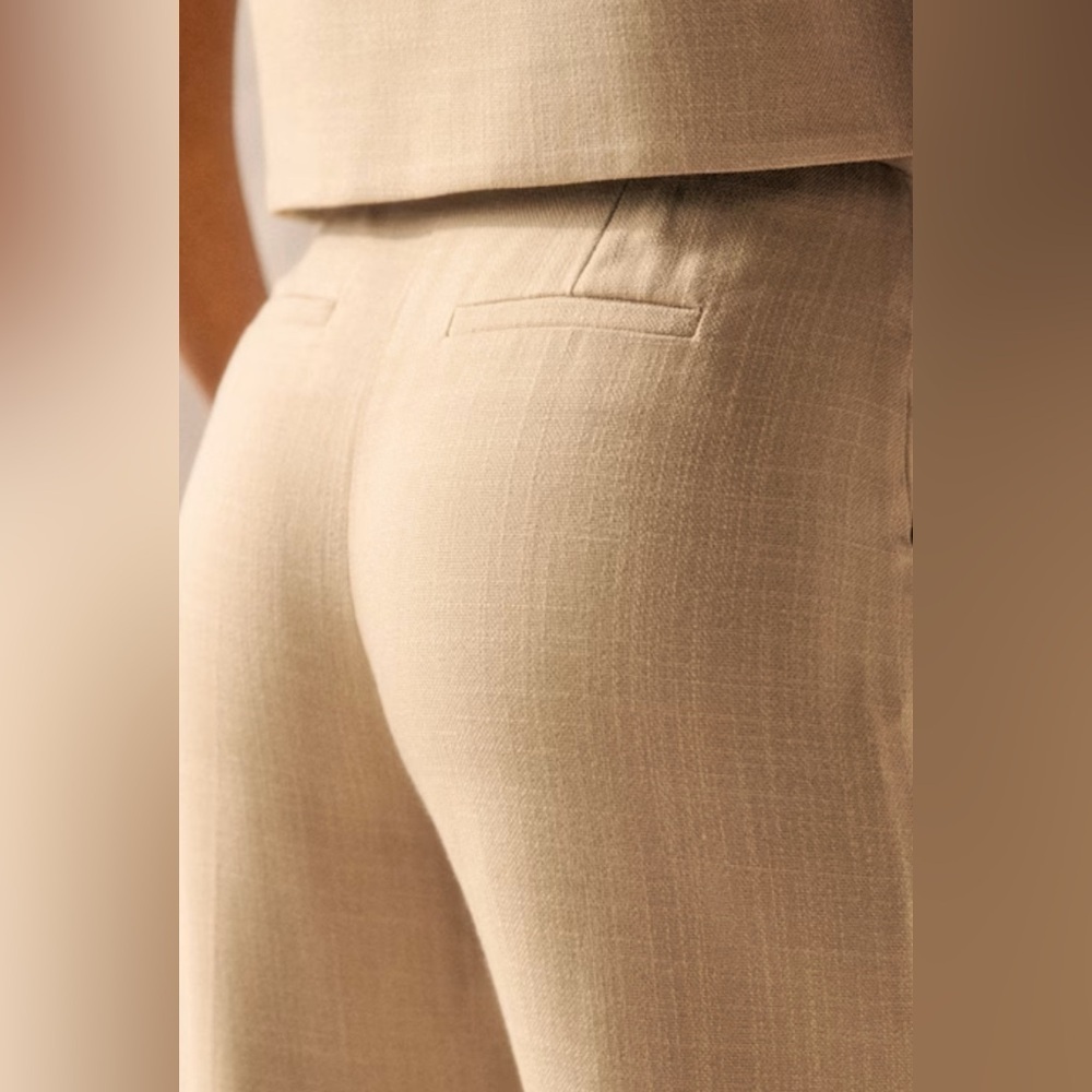 🌺 Sézane 🌺 EUC GIOVANNI TROUSERS LIGHT BEIGE SIZE 34/US2 - Picture 3 of 17
